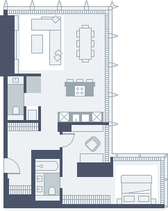 Тип 2 AL. 2 - Апартаменты с 1 спальней
